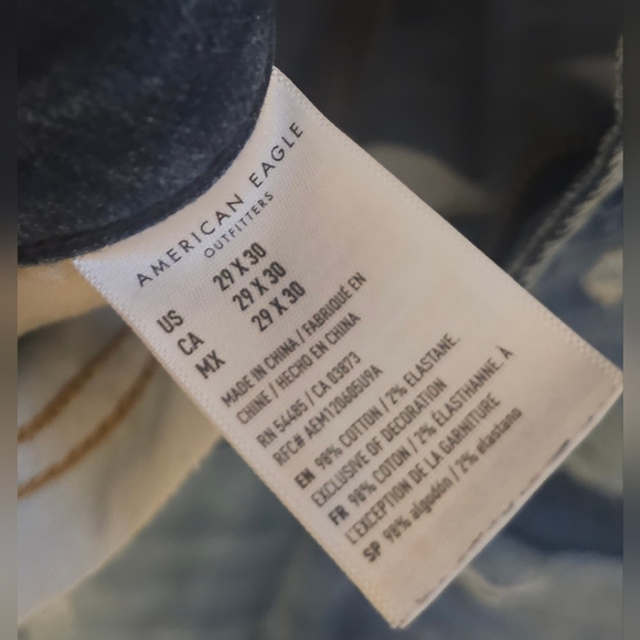 Two American Eagle AirFlex Skinny Distressed And Non Distressed 29x30 - Picture 4 of 8